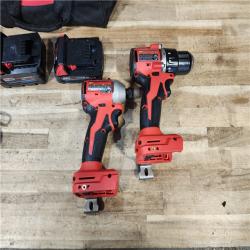 HOUSTON LOCATION - AS - IS Milwaukee 2 Tool Combo Kit W/ (2) Battery & Charger