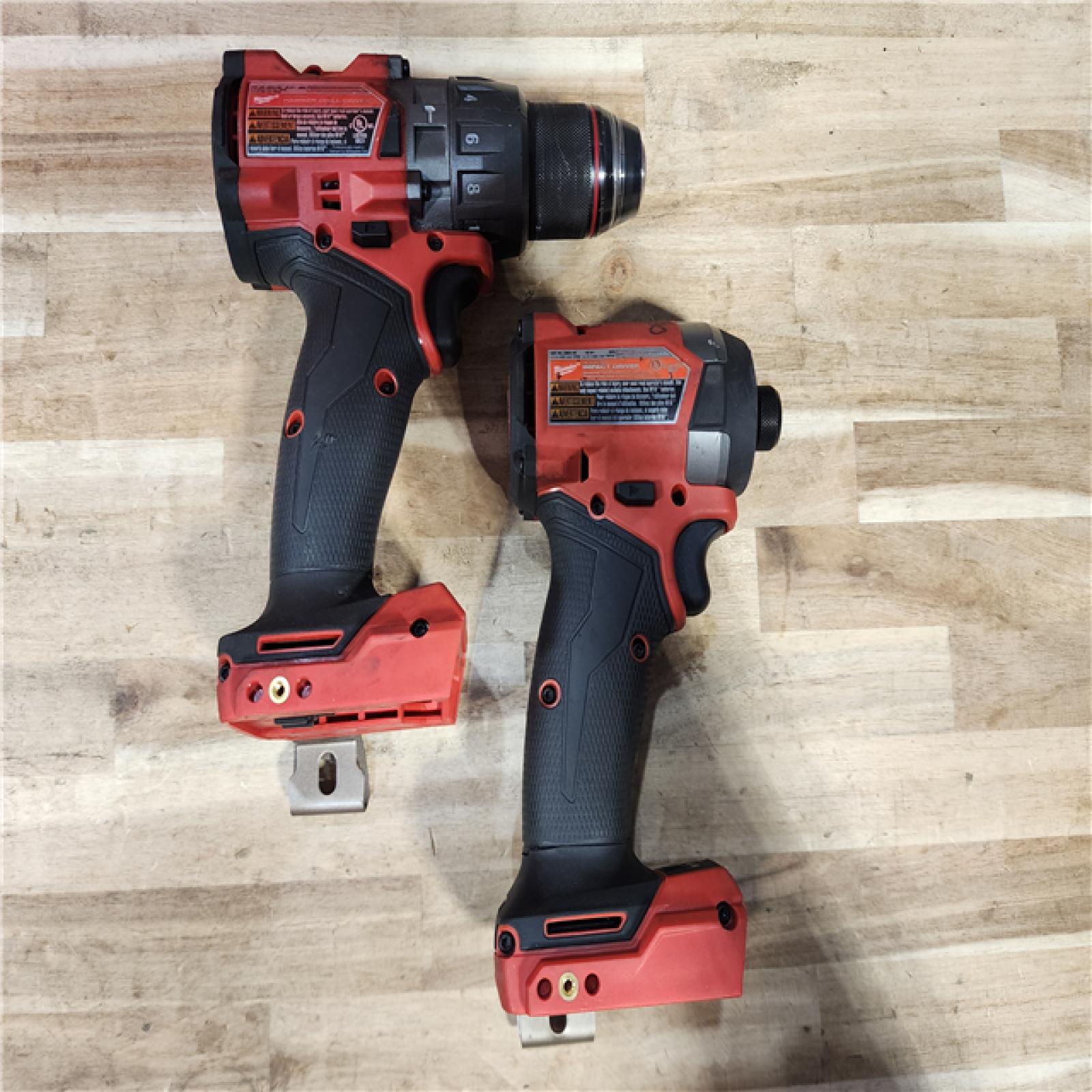 HOUSTON LOCATION - AS-IS Milwaukee FUEL 18V Lithium-Ion Brushless Cordless Hammer Drill and Impact Driver Combo Kit