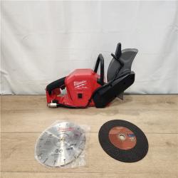 AS-IS- Milwaukee  FUEL ONE-KEY 18V Lithium-Ion Brushless Cordless 9 in. Cut Off Saw (Tool-Only)