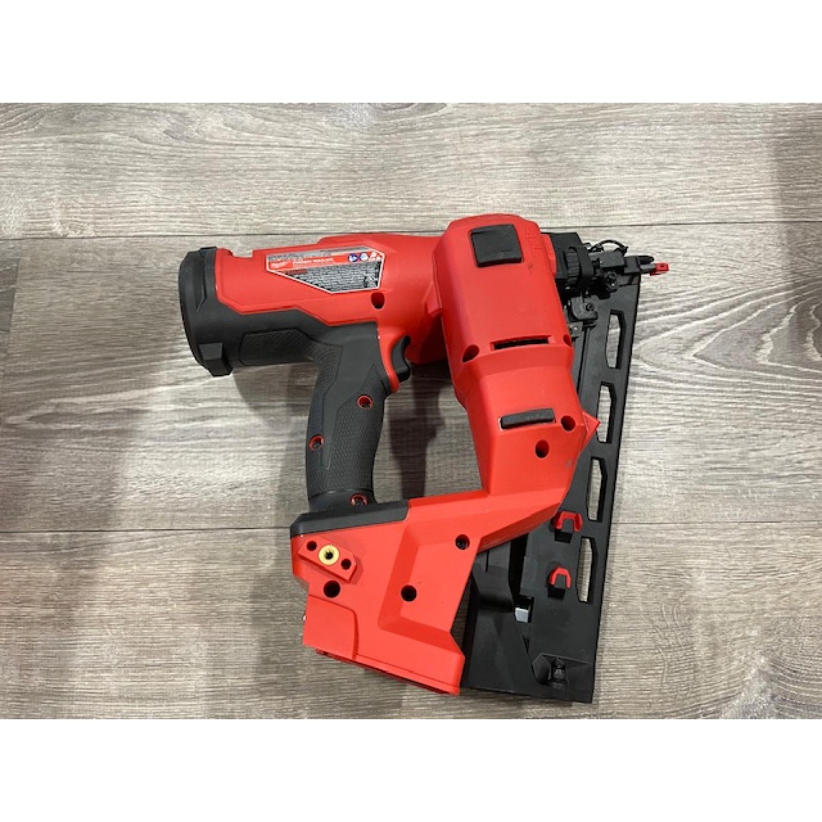 AS-IS Milwaukee FUEL 18-Volt Lithium-Ion Brushless Cordless Gen II 16-Gauge Angled Finish Nailer (Tool-Only)