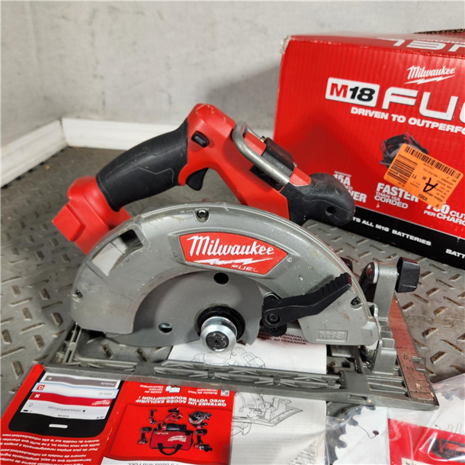 Houston location- AS-IS Milwaukee M18 FUEL Cordless 7-1/4 Circular Saw (Tool Only), 2732-20