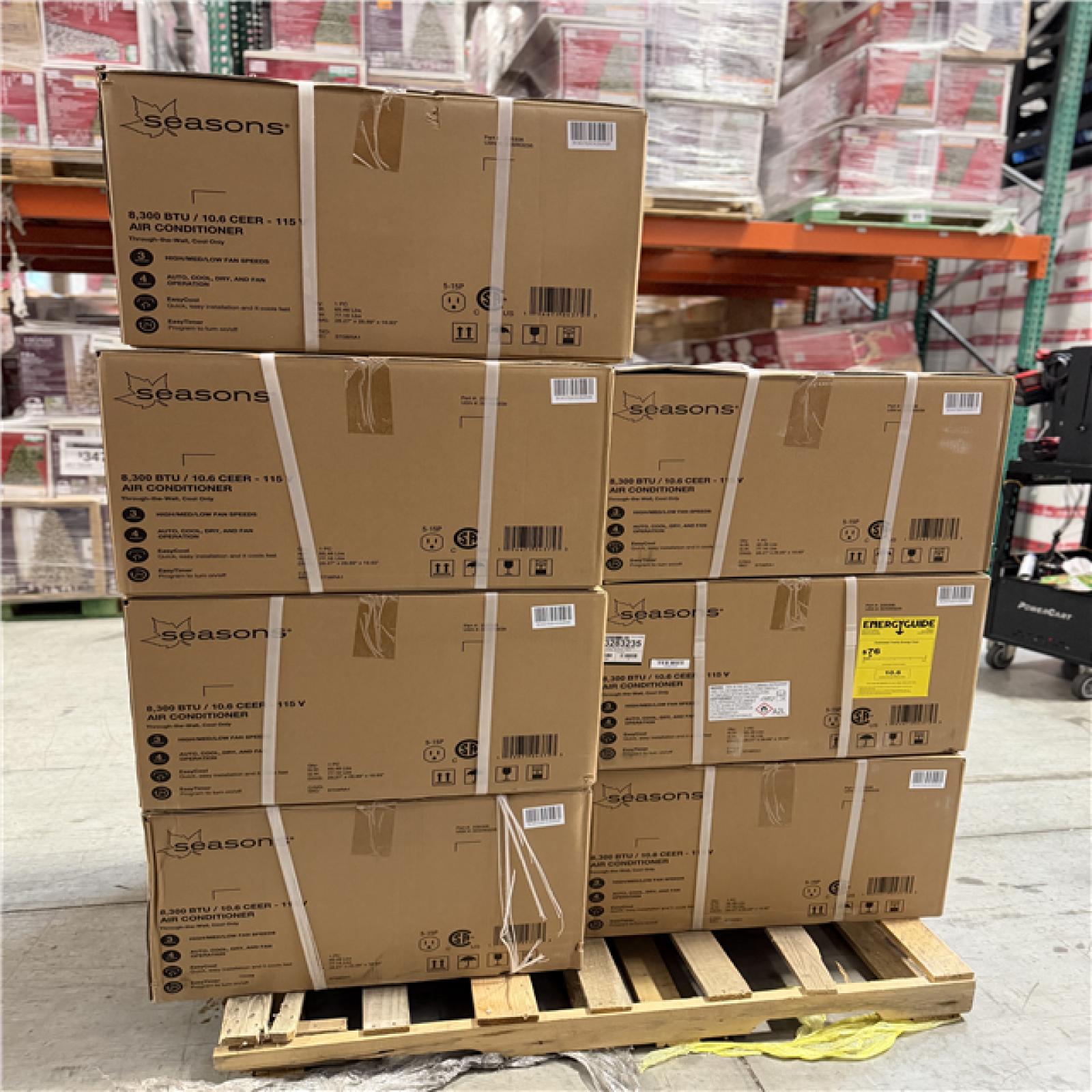 DALLAS LOCATION - SEASONS 8 300 BTU AIR CONDITIONER PALLET-(7 UNITS)