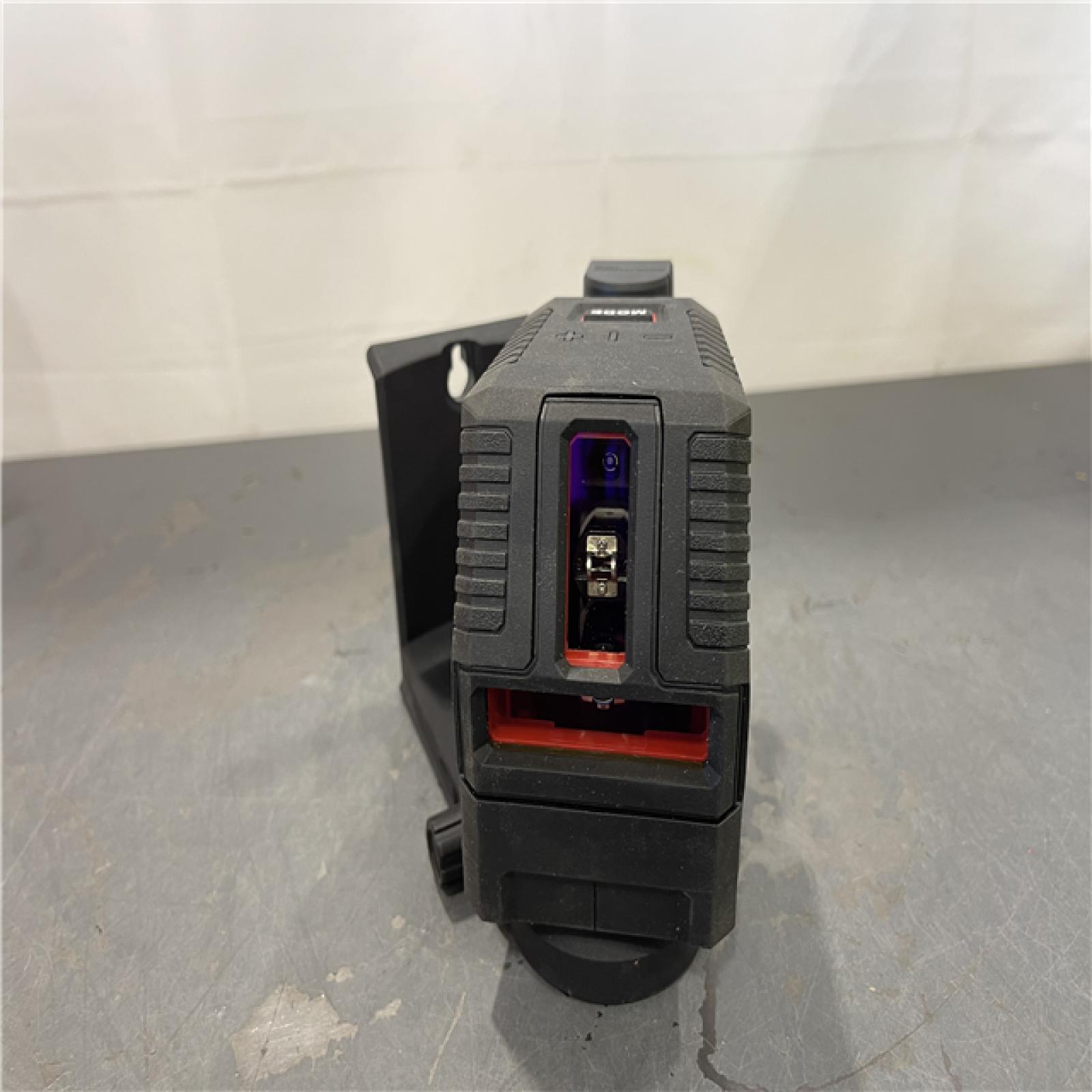AS-IS - MILWAUKEE 100 Ft. REDLITHIUM Lithium-Ion USB Green Rechargeable Cross Line Laser Level with Charger