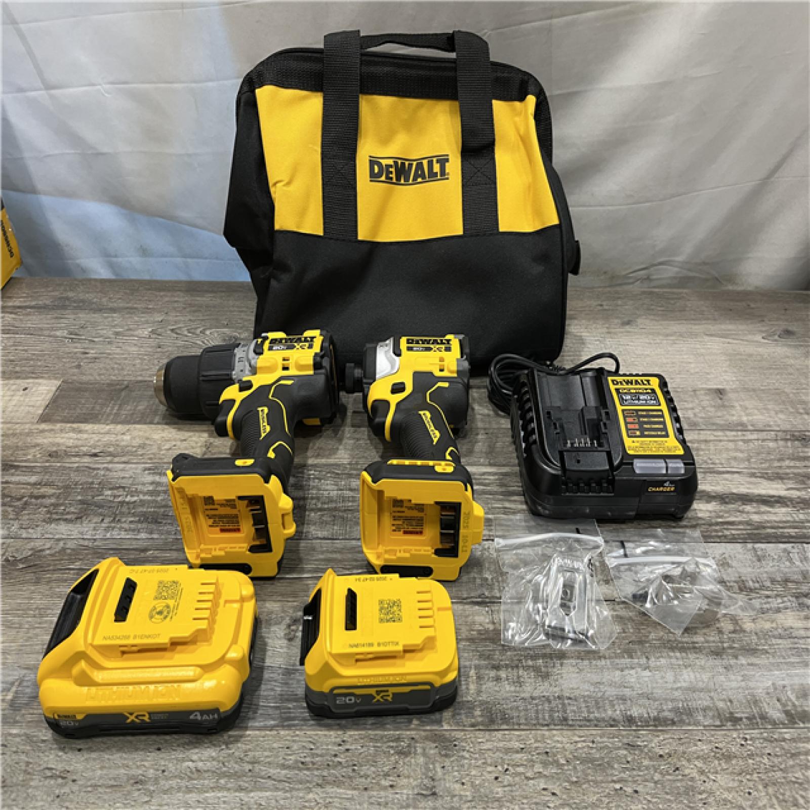 AS-IS DEWALT 20V XR Lithium-Ion Cordless 2-Tool Combo Kit