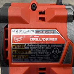AS-IS Milwaukee FUEL 18V Lithium-Ion Brushless Cordless 1/2 in. Drill/Driver Kit
