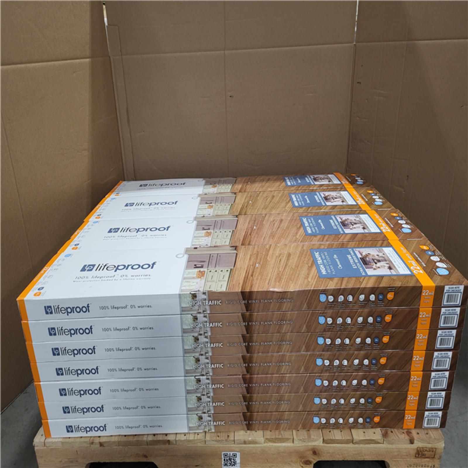 CALIFORNIA AS-IS LIKE NEW LIFEPROOF HIGH TRAFFIC RIGID CORE VINYL PLANK FLOORING IN CLERMONT ELM