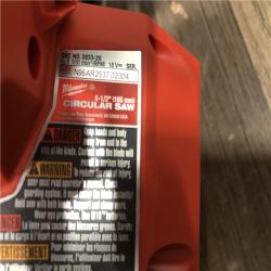 AS-IS Milwaukee  FUEL 18V Lithium-Ion Brushless Cordless 6-1/2 in. Circular Saw (Tool-Only)