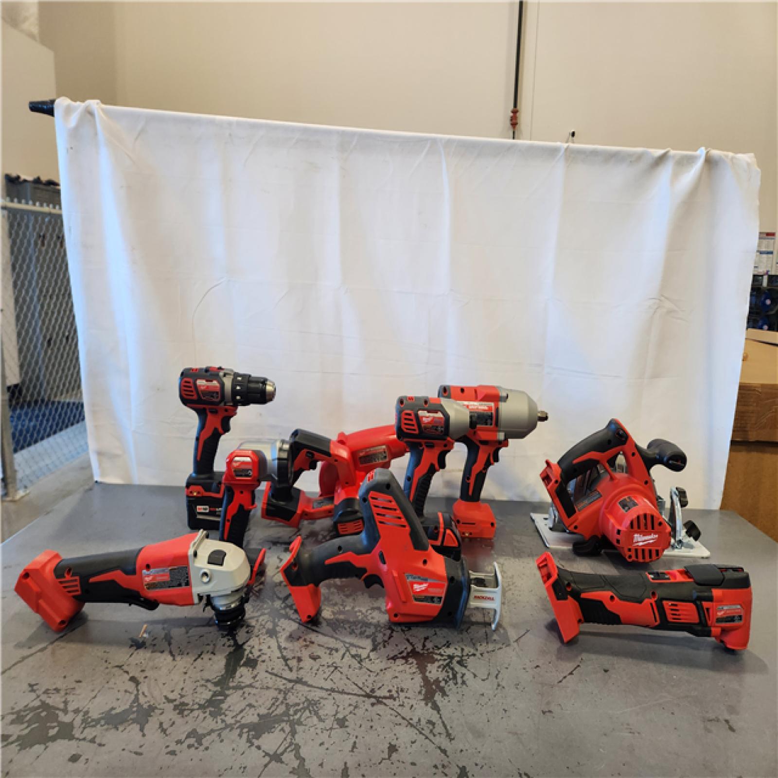 AS-IS- Milwaukee 18-Volt Lithium-Ion Cordless (9-Tool) Combo Kit