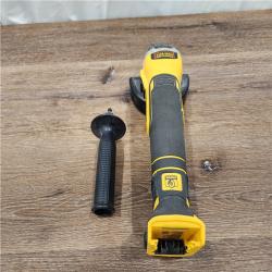 AS-IS DEWALT 20V MAX XR Brushless Cordless 4-1/2 in. Slide Switch Small Angle Grinder (Tool-Only)