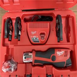 California AS-IS Milwaukee M12 Force Logic Press Tool Kit, Includes (2) Batteries, Charger & Hard Case