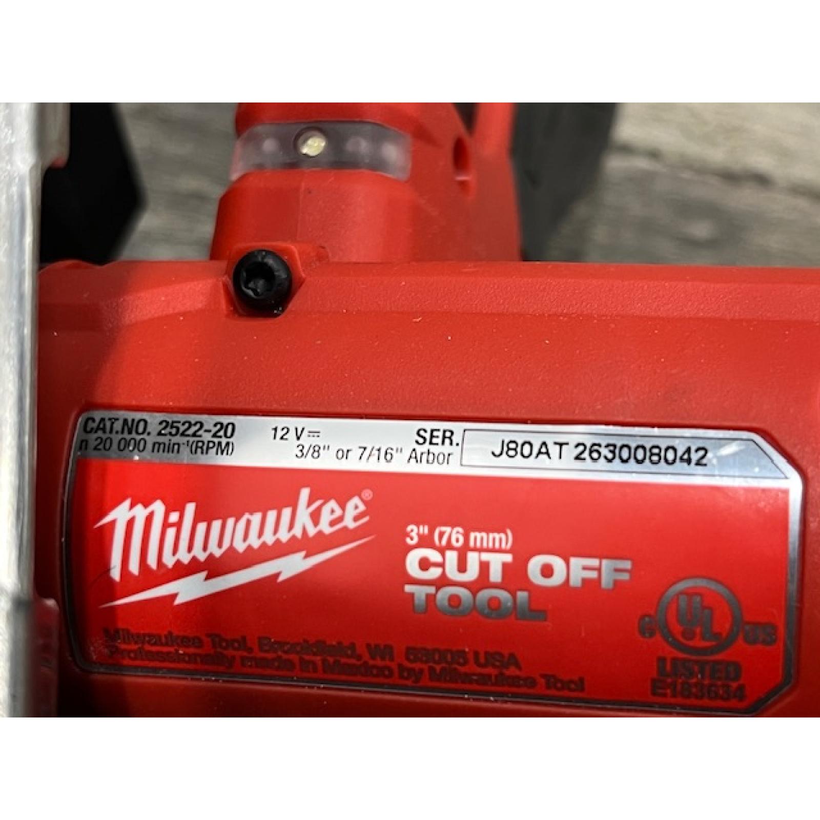 AS-IS Milwaukee FUEL 12V Lithium-Ion Brushless Cordless 3 in. Cut Off Saw (Tool-Only)