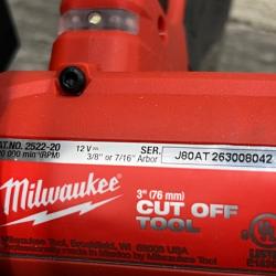 AS-IS Milwaukee FUEL 12V Lithium-Ion Brushless Cordless 3 in. Cut Off Saw (Tool-Only)