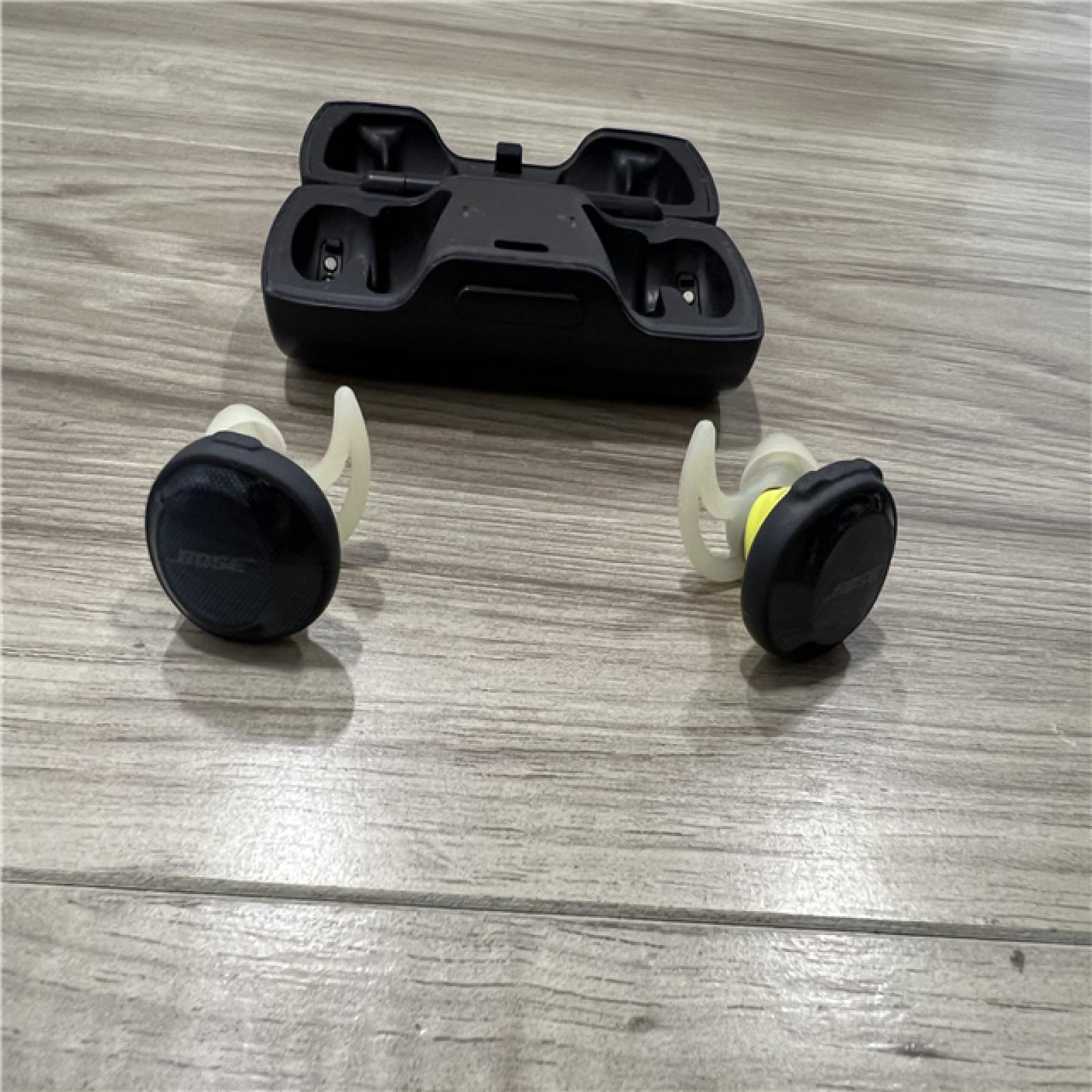 AS-IS Bose Soundsport Wireless Bluetooth Earbuds Midnight Blue - Citron