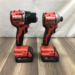 AS-IS Milwaukee 18V Lithium-Ion Brushless Cordless Compact Drill/Impact Combo Kit