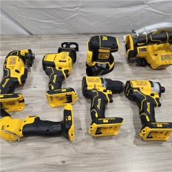 LIKE NEW! - DEWALT 20-Volt MAX Lithium-Ion Cordless 7-Tool Combo Kit with 2.0 Ah Battery, 5.0 Ah Battery and Charger