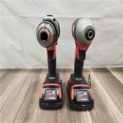 AS-IS- Milwaukee 18V Cordless Brushed 2-Tool Drill/Driver and Impact Driver Kit
