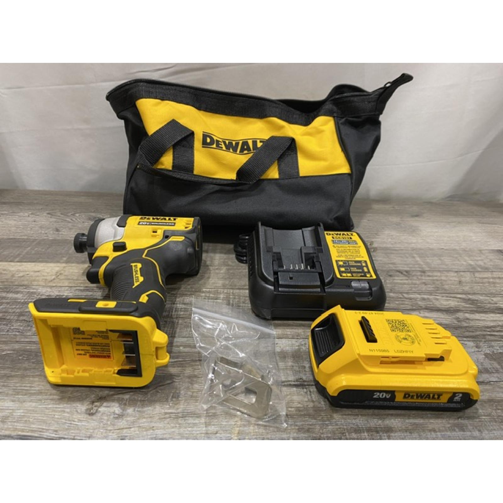 AS-IS DEWALT Atomic 20V Max Lithium-Ion Brushless Cordless Compact 1/4 in. Impact Driver Kit