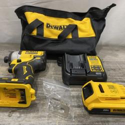 AS-IS DEWALT Atomic 20V Max Lithium-Ion Brushless Cordless Compact 1/4 in. Impact Driver Kit