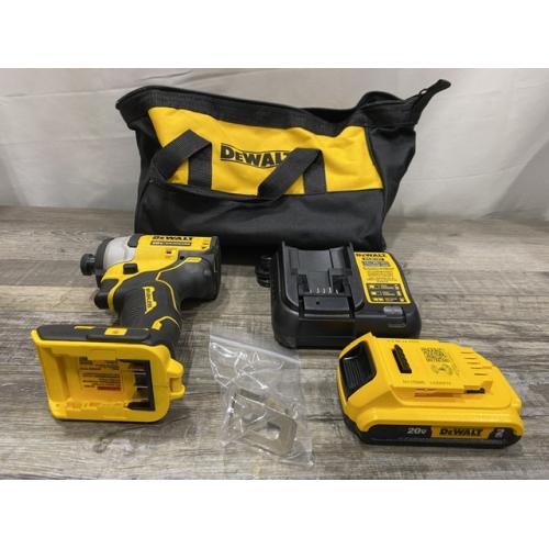 AS-IS DEWALT Atomic 20V Max Lithium-Ion Brushless Cordless Compact 1/4 in. Impact Driver Kit