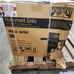 Phoenix LIKE NEW Monument Grills Mesa 3-Burner Propane Gas Grill in Black with Clear View Lid, LED Controls, Smoke Box, and Side Burner