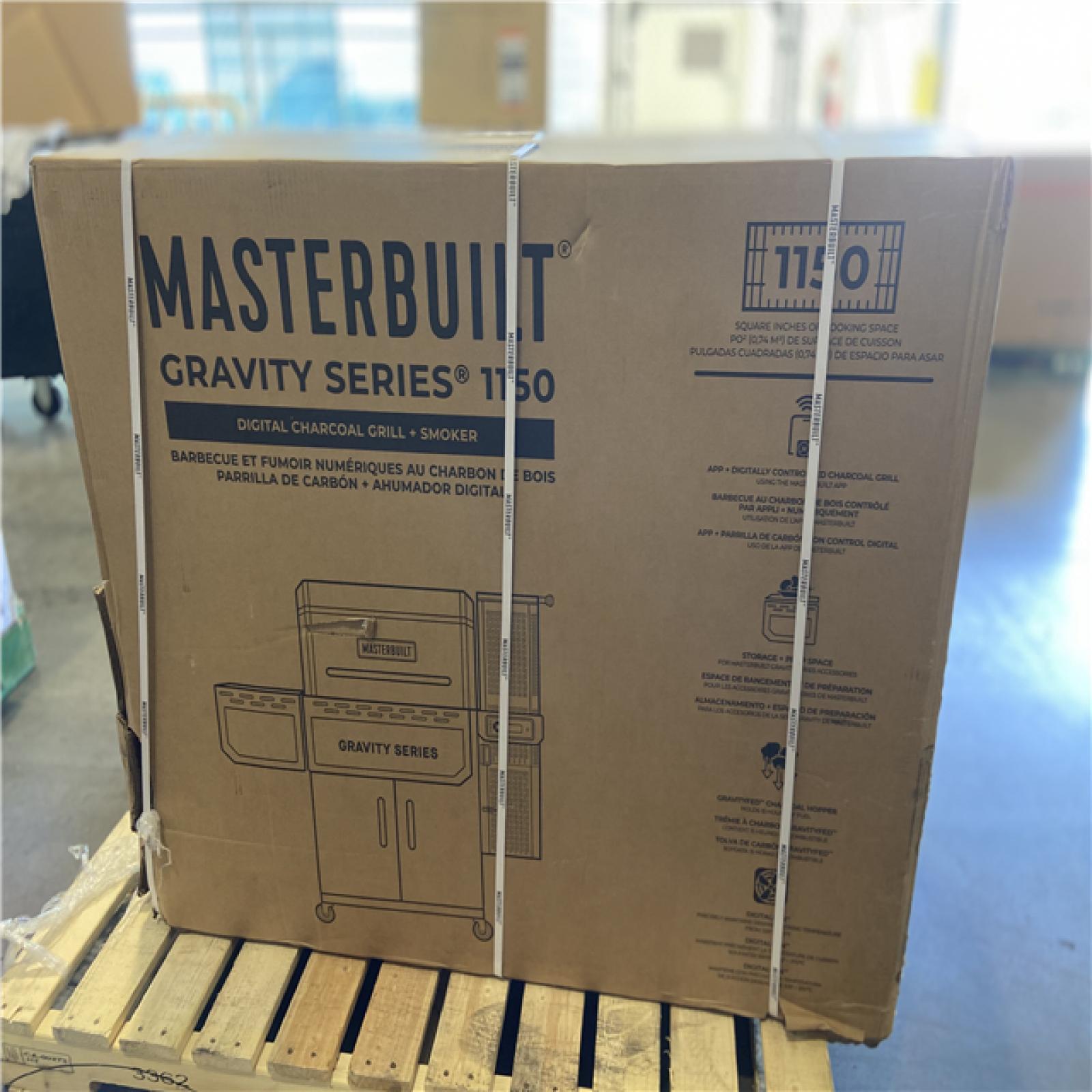 DALLAS LOCATION - Masterbuilt Gravity Series Charcoal Grill Plus Smoker in Black 1150 sq. in