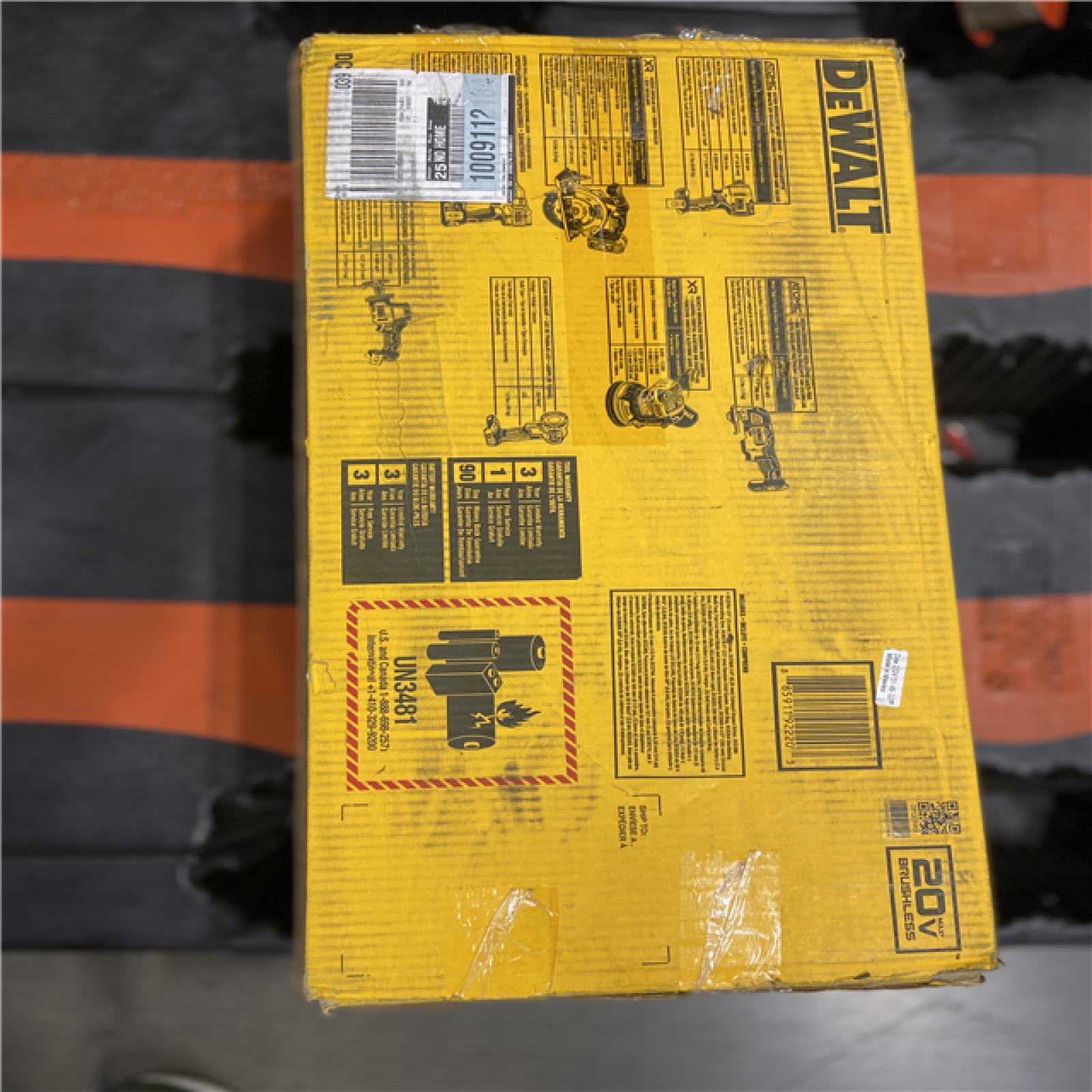 AS-IS DEWALT 20-Volt MAX Lithium-Ion Cordless 7-Tool Combo Kit with 2.0 Ah Battery, 5.0 Ah Battery and Charger