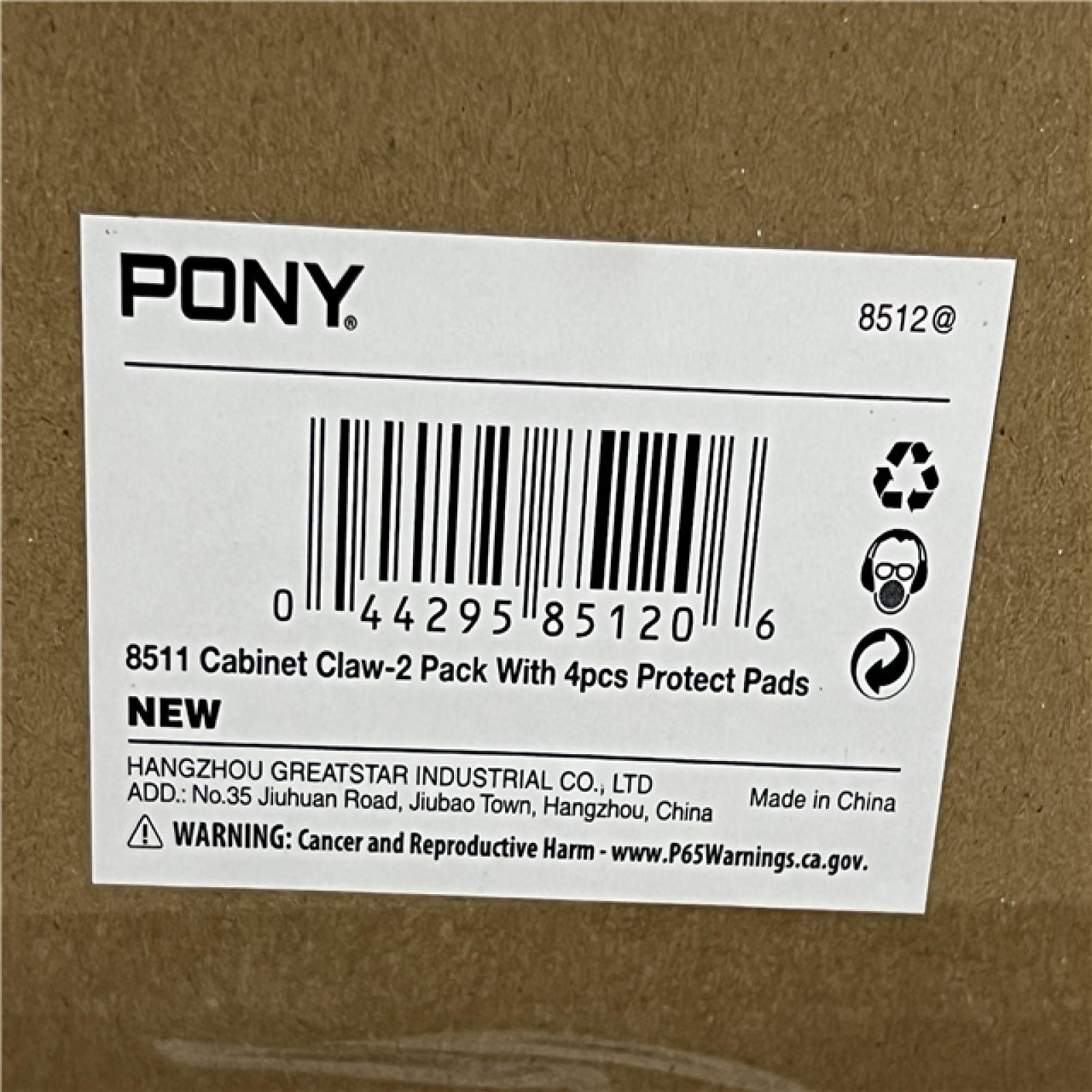 PONY Cabinet Claw-2 Pack with 4pcs Protect Pads