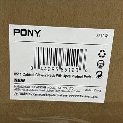 PONY Cabinet Claw-2 Pack with 4pcs Protect Pads