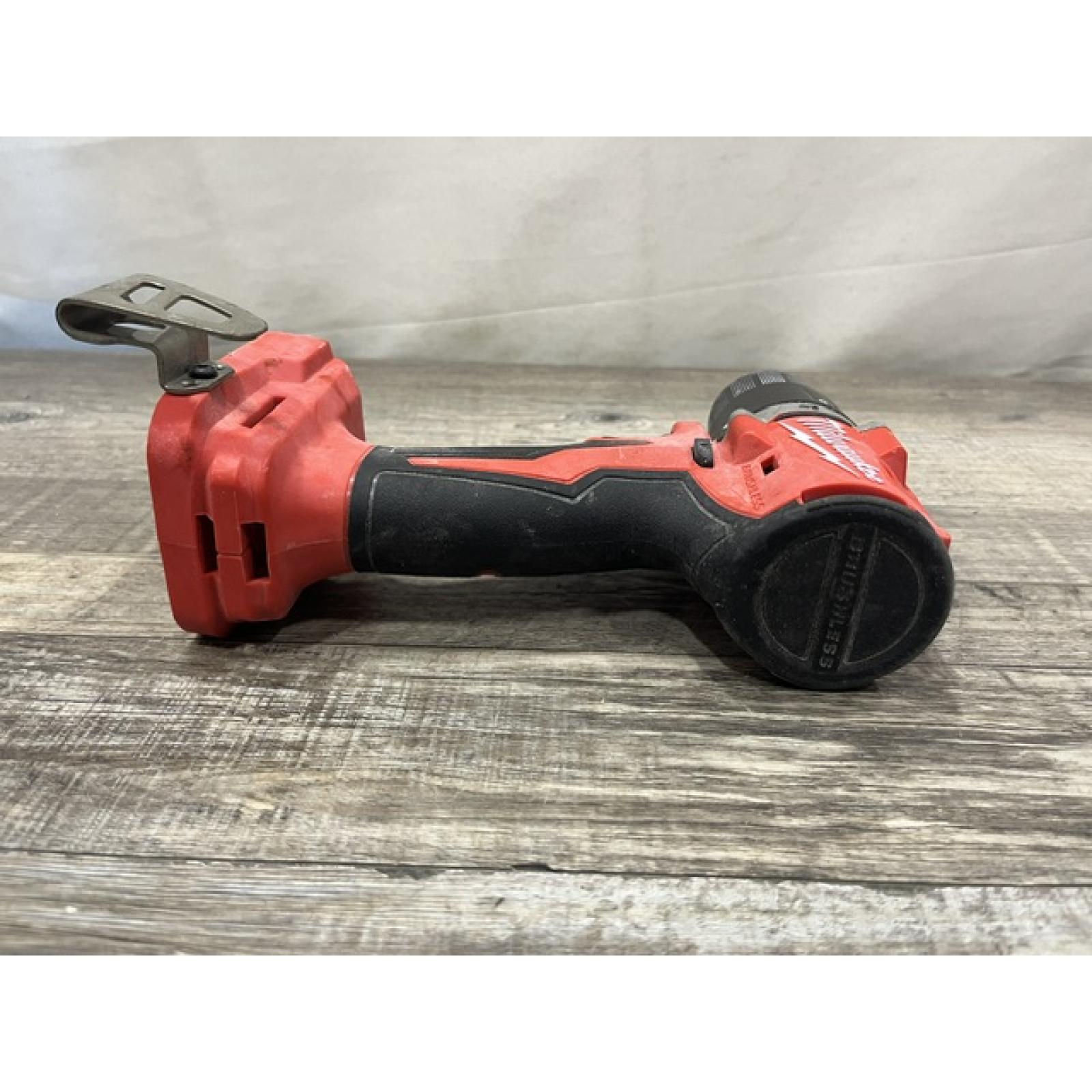 AS-IS Milwaukee 18V Lithium-Ion Brushless Cordless 1/2 in. Compact Hammer Drill/Driver Kit