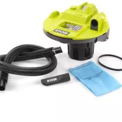DALLAS LOCATION - RYOBI ONE+ 18V Cordless 5 Gal. Bucket Top Wet/Dry Vacuum (Tool Only) with 1/4 in. Hose and Crevice Tool (19 UNITS)