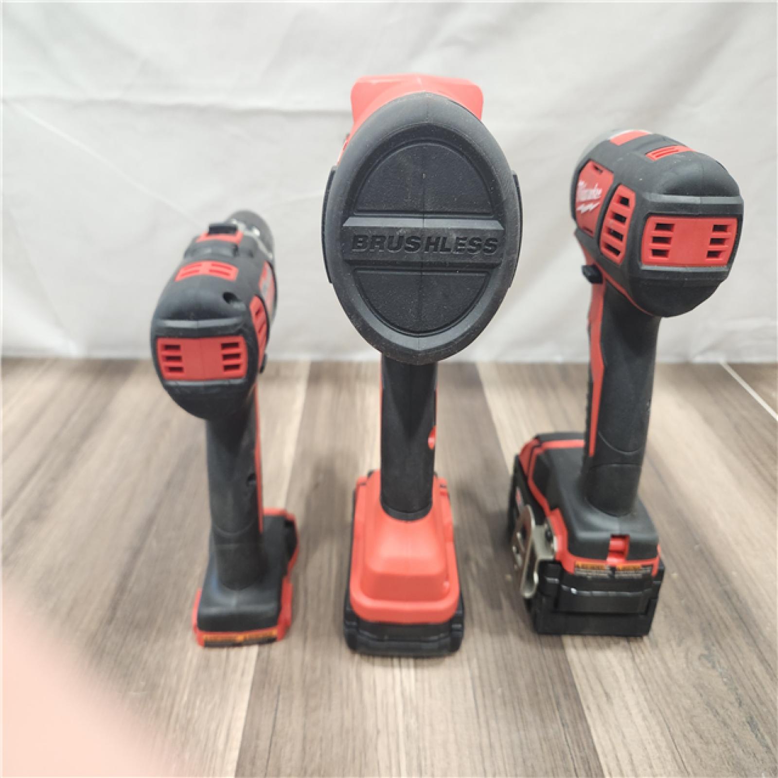 AS-IS- Milwaukee M18 18-Volt Lithium-Ion Cordless 9-Tool Combo Kit with 2-Batteries  Charger and Tool Bag
