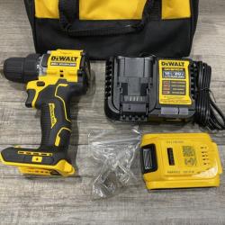 AS-IS DEWALT Atomic 20V Lithium-Ion Cordless Compact 1/2 in. Drill/Driver Kit