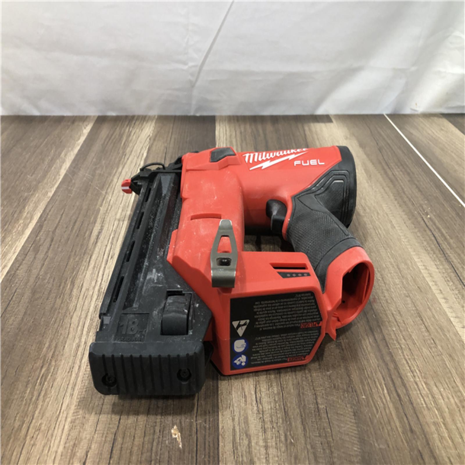 AS-IS Milwaukee FUEL 12-Volt Lithium-Ion Brushless Cordless 18-Gauge 1-1/2 in. Compact Brad Nailer (Tool Only)