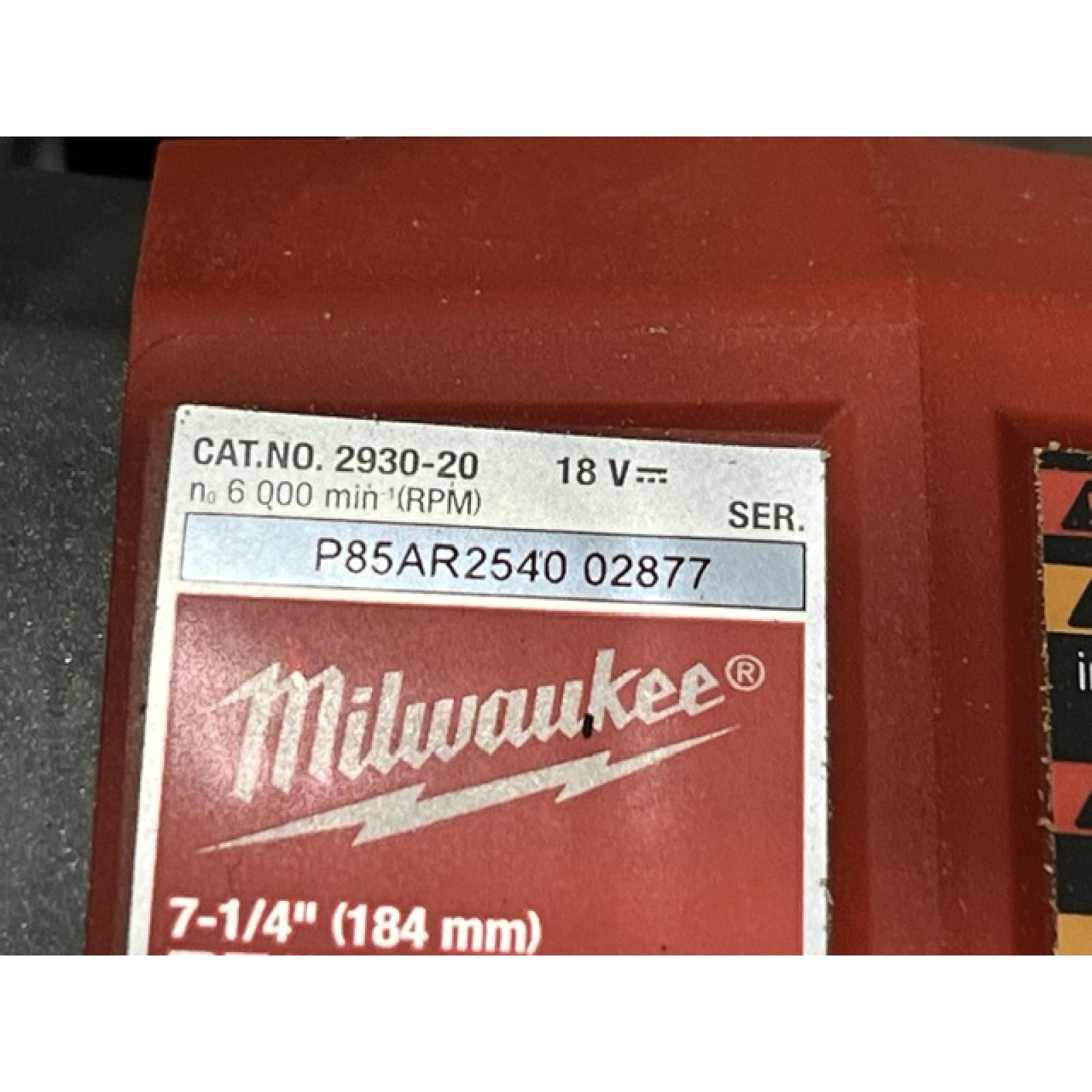 AS-IS Milwaukee FUEL 18V Lithium-Ion Cordless 7-1/4 in. Rear Handle Circular Saw (Tool-Only)