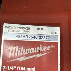 AS-IS Milwaukee FUEL 18V Lithium-Ion Cordless 7-1/4 in. Rear Handle Circular Saw (Tool-Only)