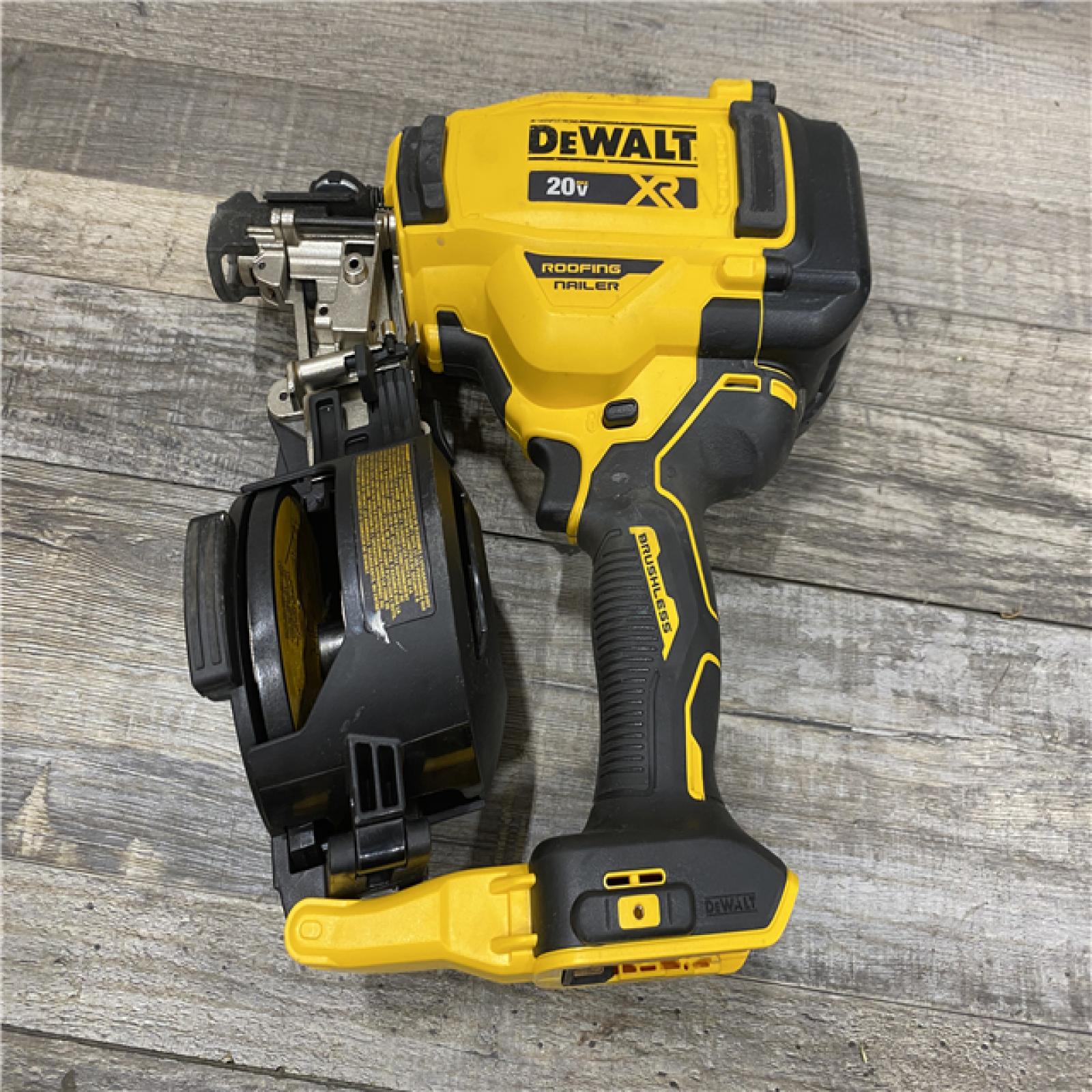 AS-IS DEWALT 20V MAX 15-Degree Electric Cordless Roofing Nailer (Tool Only)