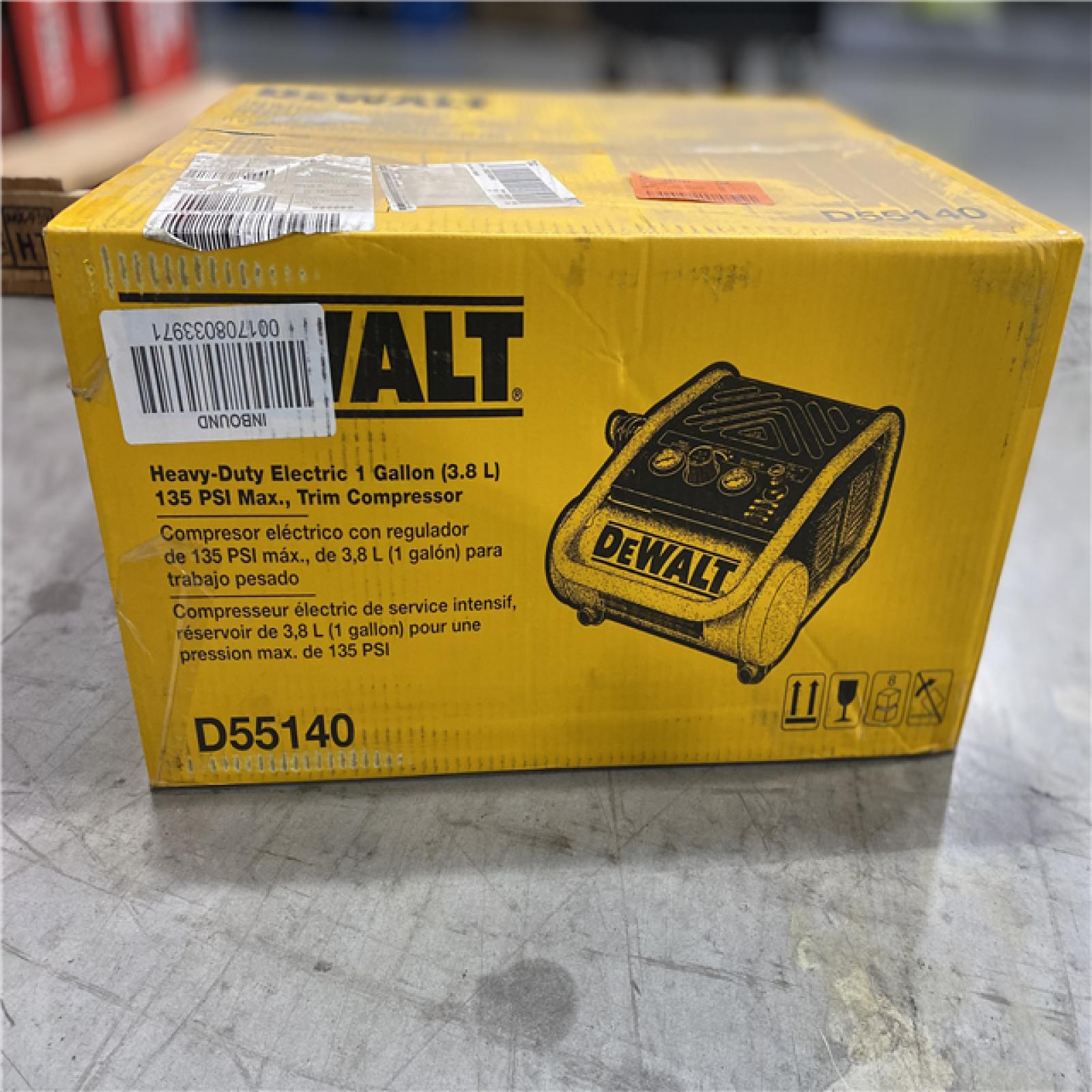 NEW! - DEWALT 1 Gal. Portable Electric Trim Air Compressor