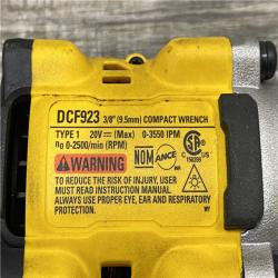 AS-IS DEWALT ATOMIC 20V MAX Cordless Brushless 3/8 in.Variable Speed Impact Wrench (Tool Only)