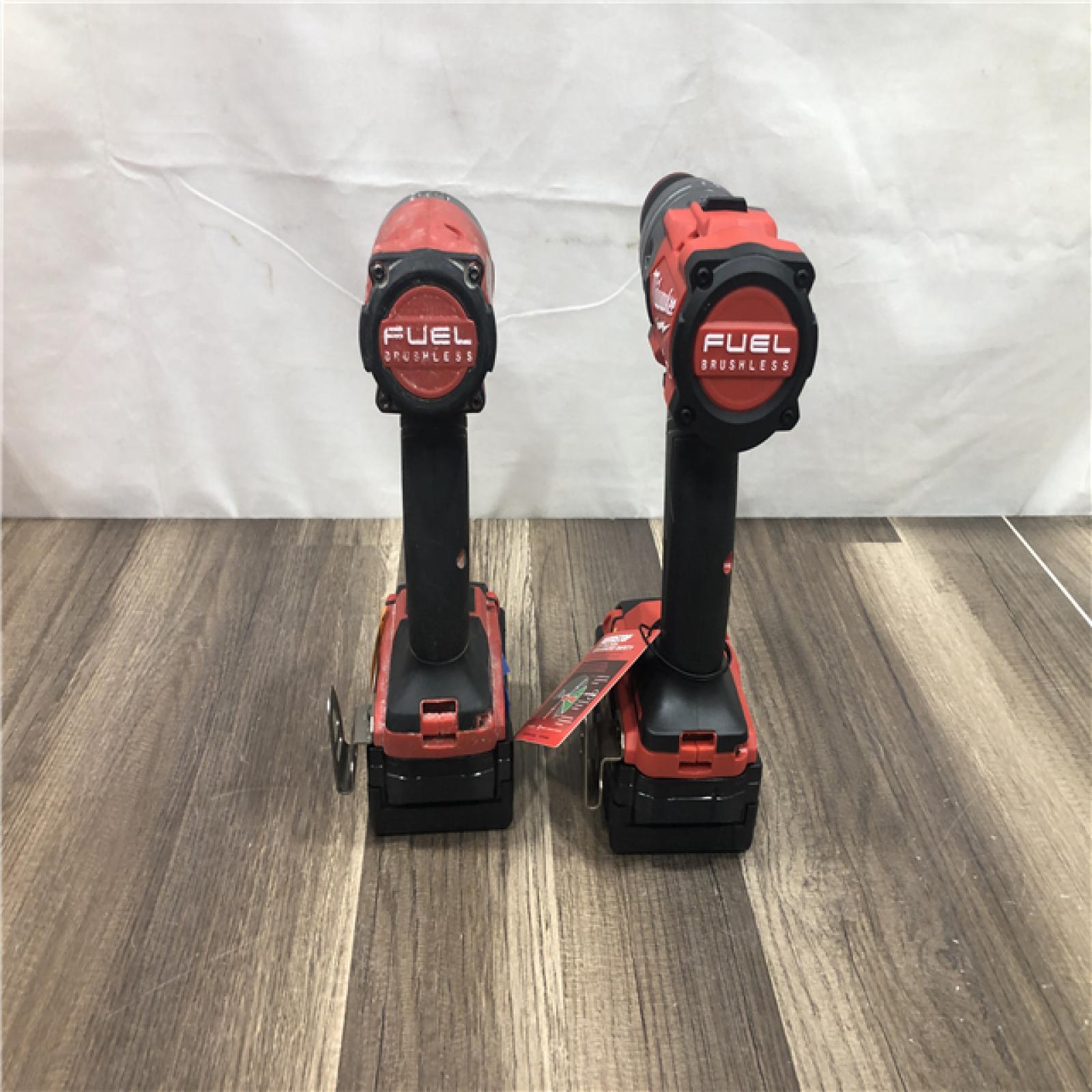 AS-IS Milwaukee  FUEL 18V Lithium-Ion Brushless Cordless Hammer Drill and Impact Driver Combo Kit