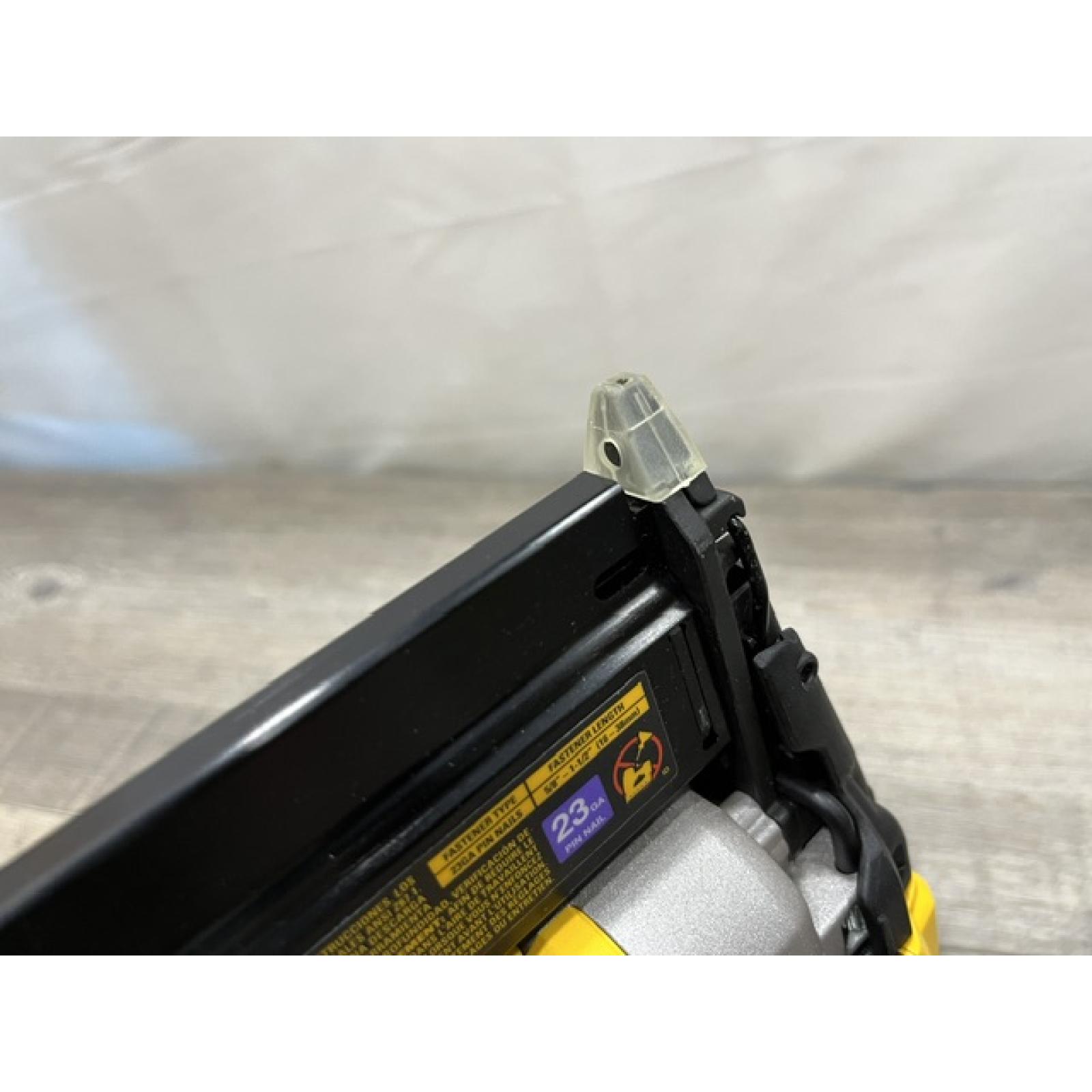 AS-IS DEWALT ATOMIC 20V MAX Lithium Ion Cordless 23 Gauge Pin Nailer (Tool Only)