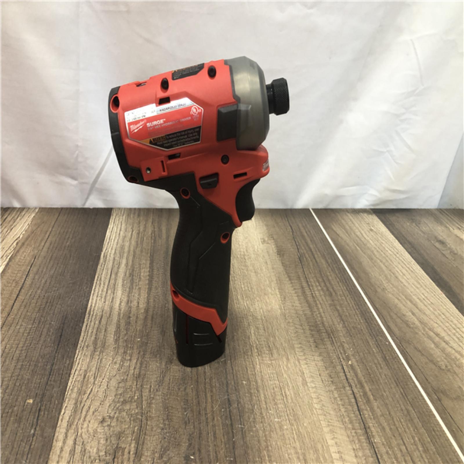 AS-IS Milwaukee FUEL SURGE 12V Lithium-Ion Brushless Cordless 1/4 in. Hex Impact Driver Compact Kit