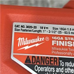 AS-IS Milwaukee FUEL 18-Volt Lithium-Ion Brushless Cordless Gen ll 16-Gauge Straight Finish Nailer (Tool Only)