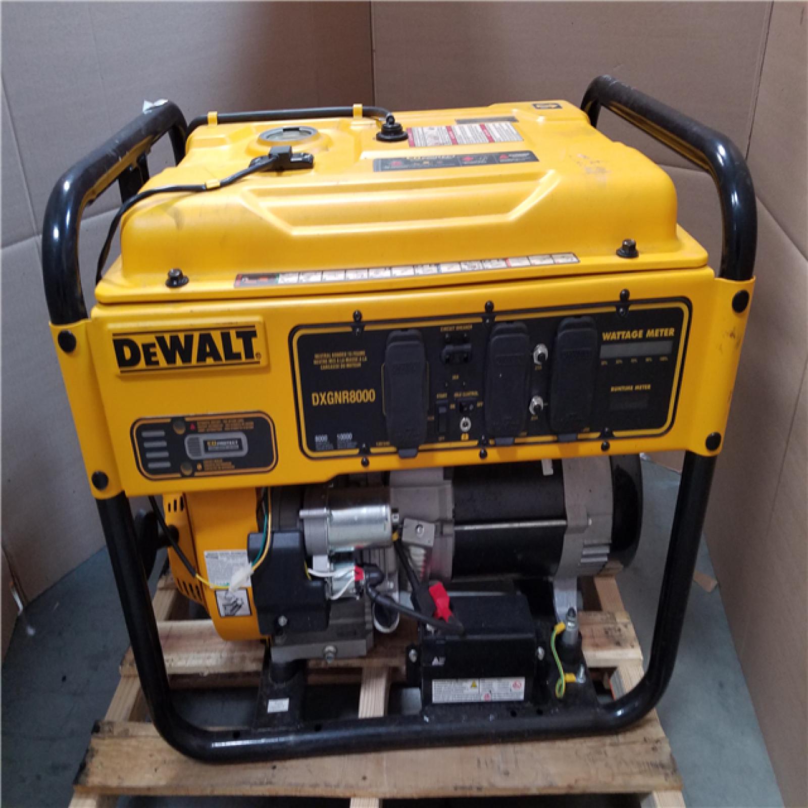 CALIFORNIA AS-IS DEWALT 8000 WATT GENERATOR
