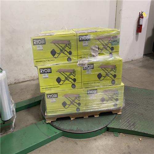 DALL AS LOCATION - NEW! RYOBI SPEED BENCH Mobile Workstation PALLET -(6 UNITS)