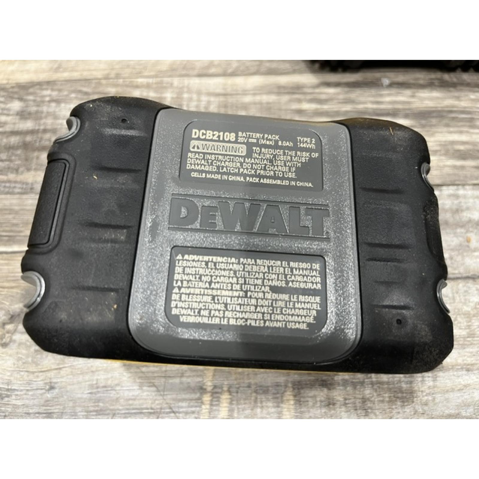AS-IS DEWALT 20V MAX XR Power-Pack Lithium-Ion Starter Kit with 8. 0Ah Battery and Charger