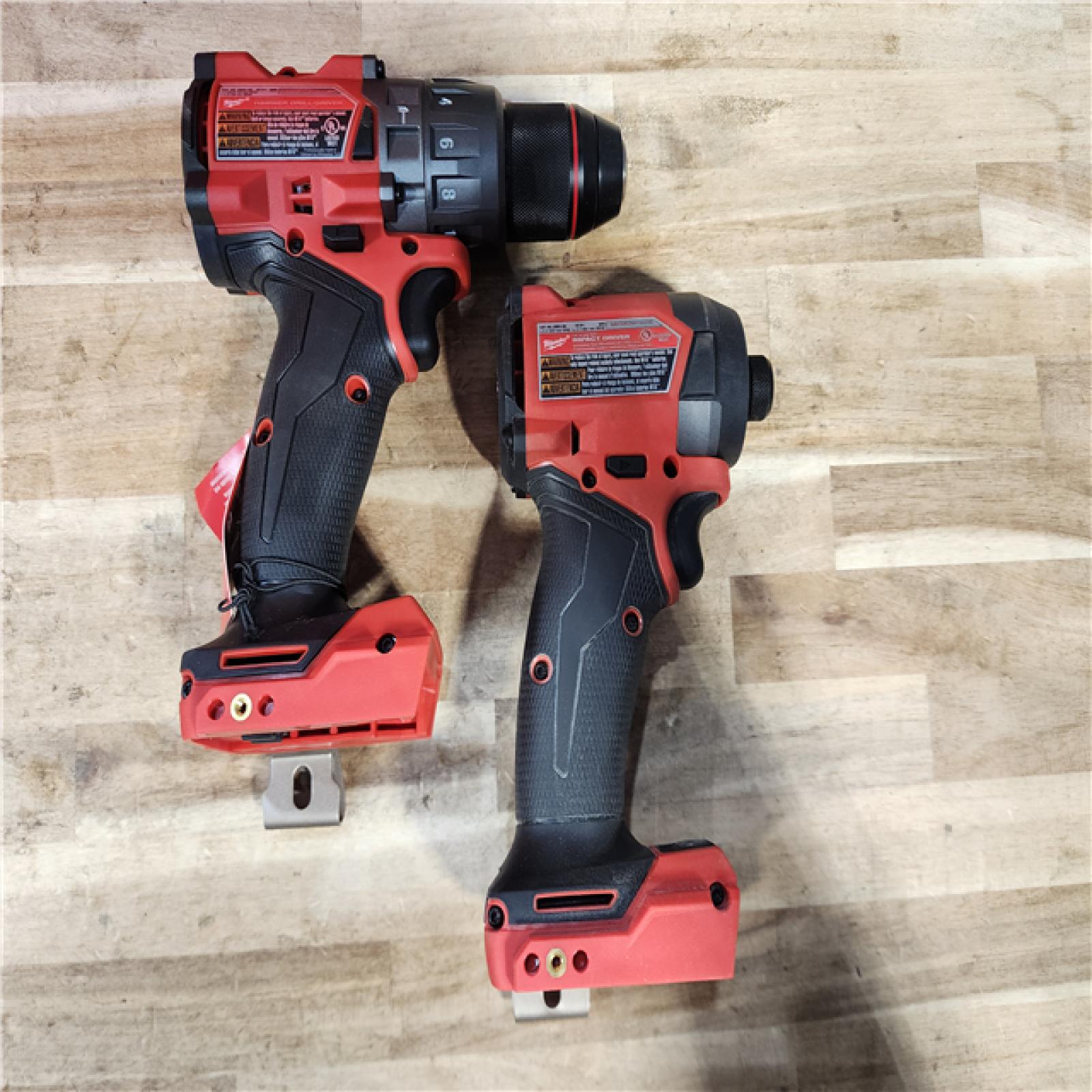 HOUSTON LOCATION - AS-IS (APPEARS LIKE NEW) Milwaukee FUEL 18V Lithium-Ion Brushless Cordless Hammer Drill and Impact Driver Combo Kit