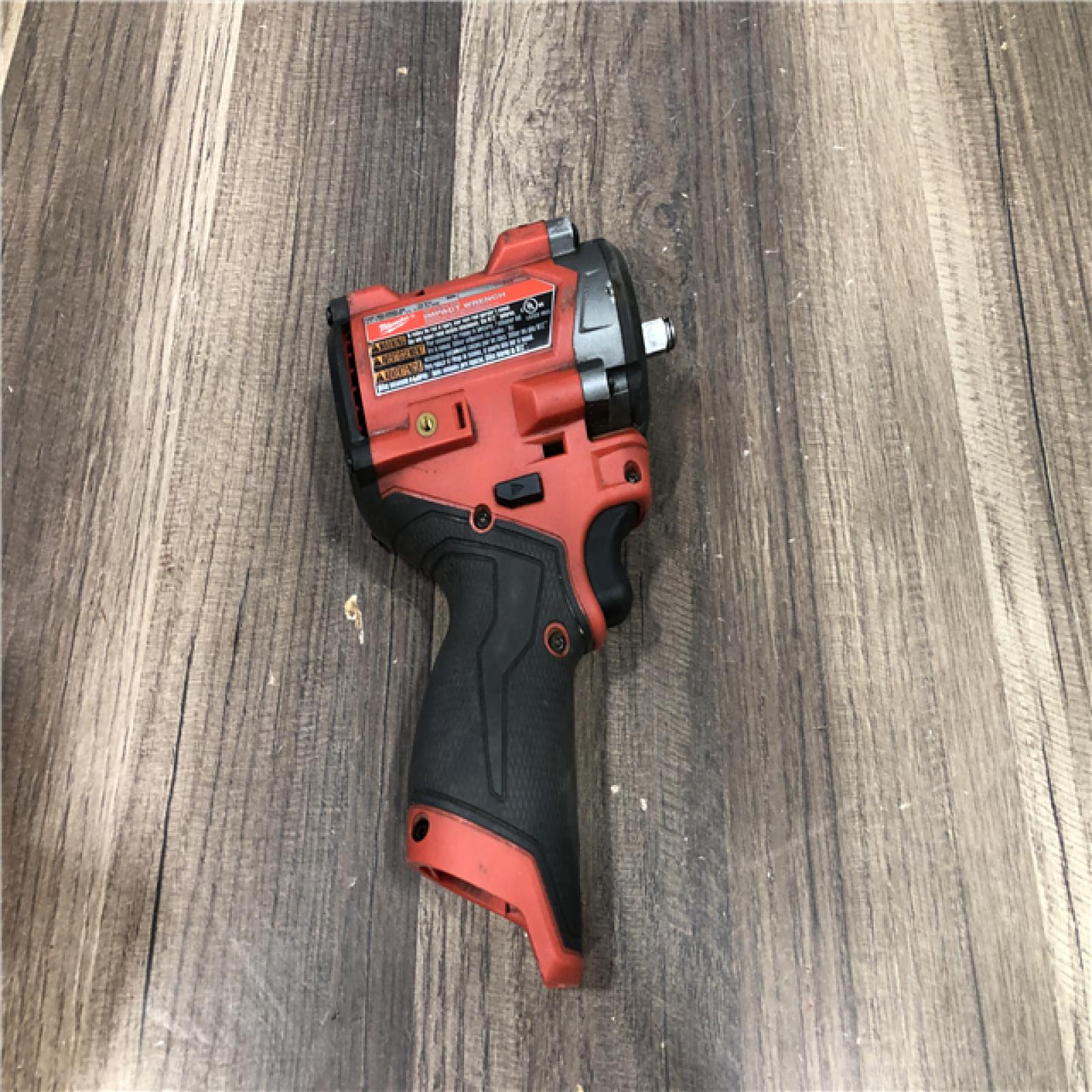 AS-IS M12 FUEL 12V Lithium-Ion Brushless Cordless Stubby 3/8 in. Impact Wrench (Tool-Only)