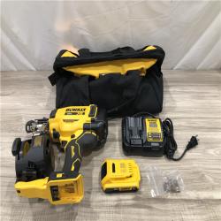 AS-IS DEWALT 20V MAX Lithium-Ion 15-Degree Electric Cordless Roofing Nailer Kit
