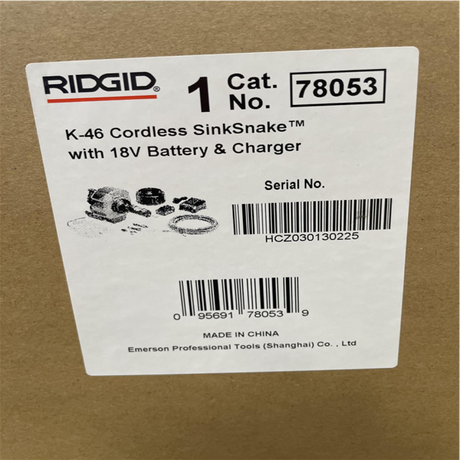 DALLAS LOCATION- RIGID K-46 Cordless SinkSnake Deluxe Kit