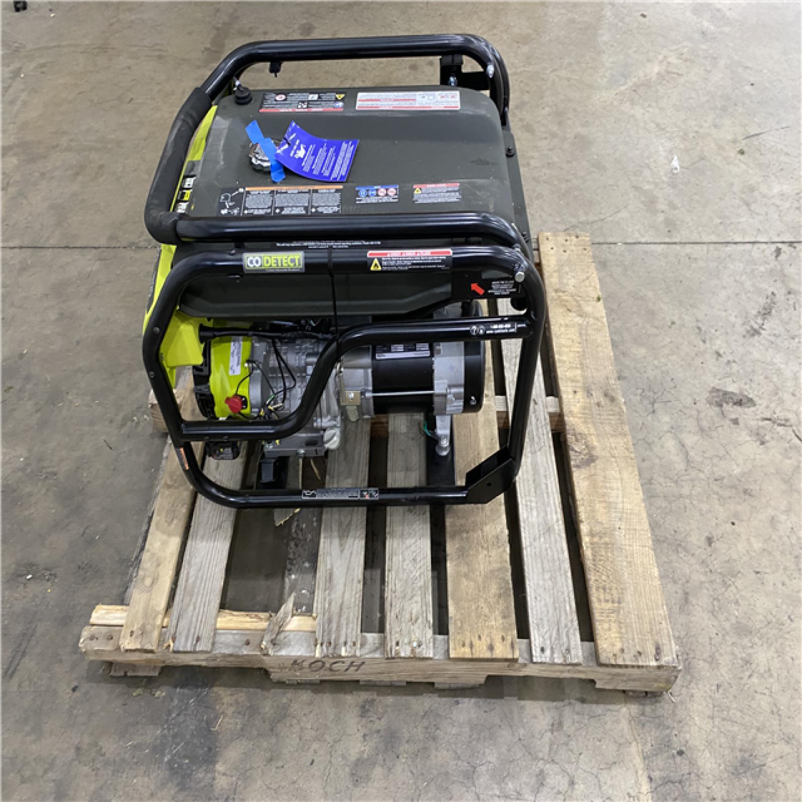 Houston Location - AS-IS Ryobi 6500 Running Watts Generator